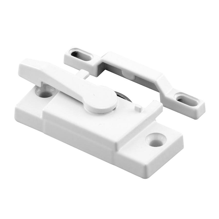 PrimeLine 2.25in White Metal DieCast Sliding Window Latch and Pull