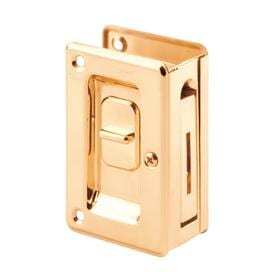 Pocket Door Hardware: Prime-Line Latches 3-3/4 in. Brass Pocket Door Privacy Latch N 7365