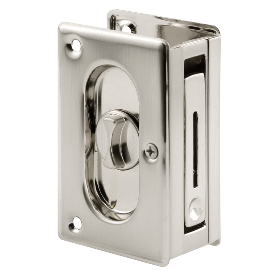 Prime Line 2 1 2 In Nickel Privacy Pocket Door Pull At Lowes Com   049793073679 