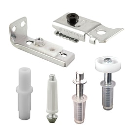 Bi-Fold Door Hardware Repair Kit  Includes Top and Bottom Brackets  Top and Bottom Pivots and Guide Wheel (6-Components)