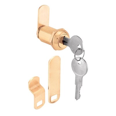Gatehouse 13 16 In Brass Die Cast Drawer And Cabinet Lock At Lowes Com