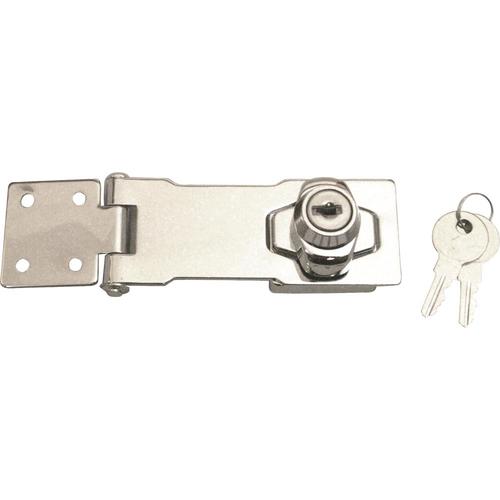 Gatehouse 4 In. Chrome Finish Keyed Hasp in the Door Bolts department ...