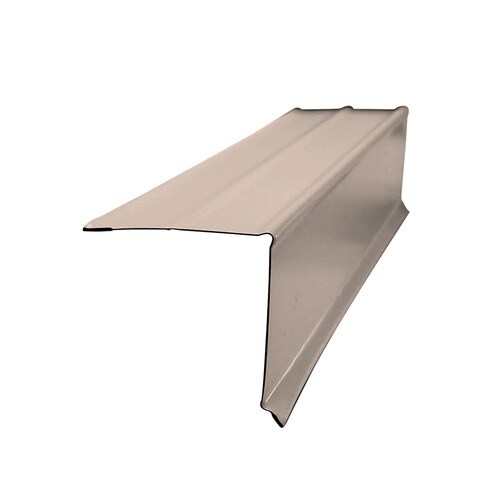 Amerimax CStyle Hemmed 1.5in x Bronze Galvanized Steel Drip Edge at