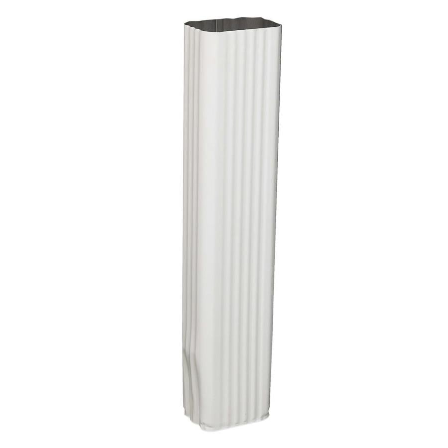 Amerimax 2.188-in White Galvanized Steel Downspout Extension at Lowes.com