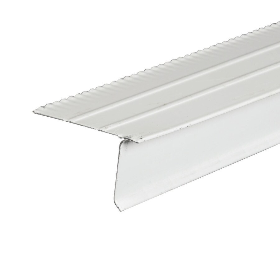 Amerimax F5 1 2 2 35 In X 10 Ft White Galvanized Steel Drip Edge