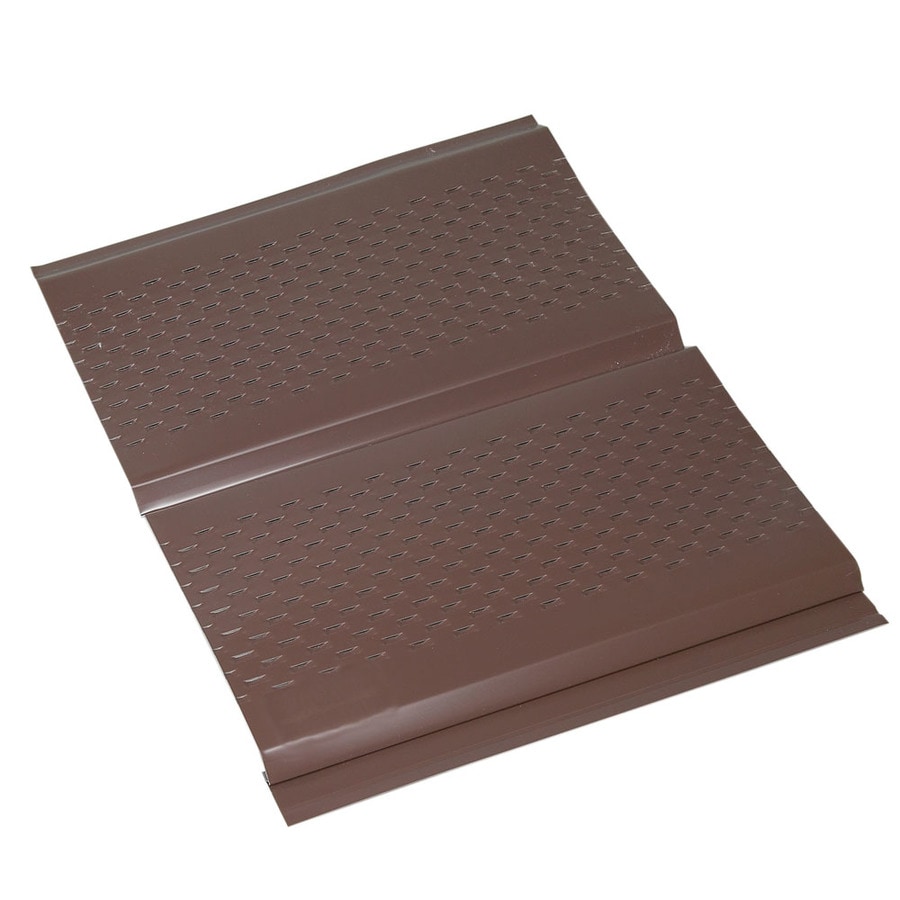 Amerimax 13in x 144in Brown Aluminum Vented Soffit at