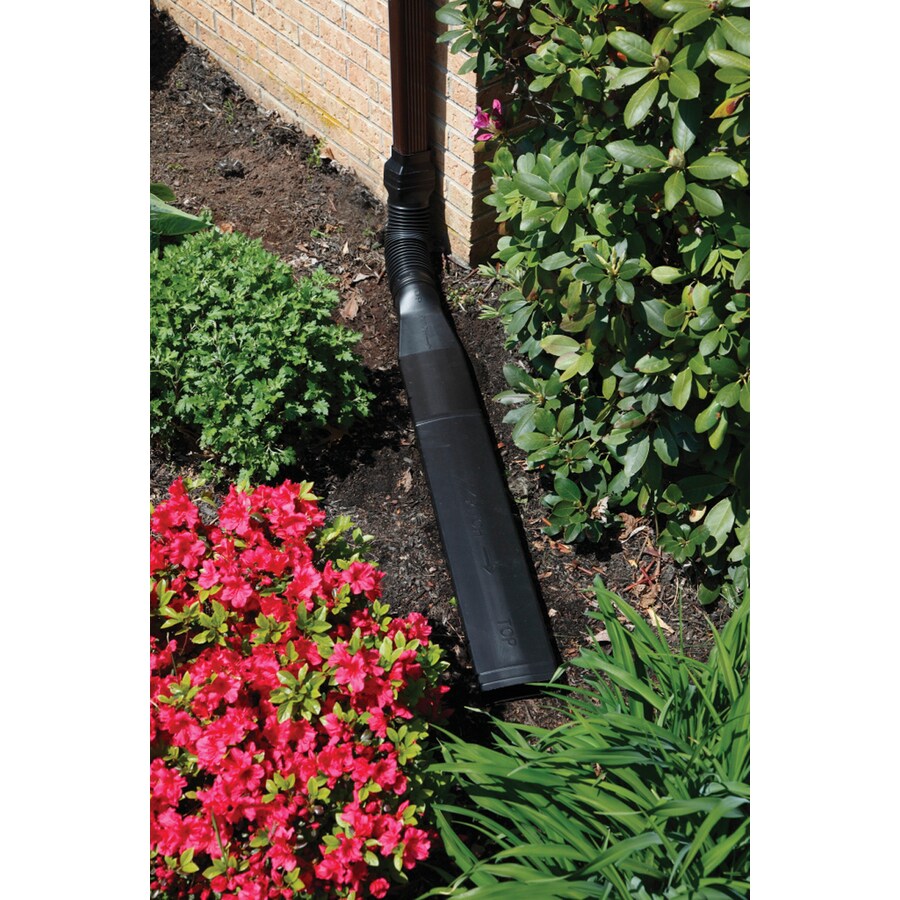 Amerimax EXTEND-A-SPOUT 30.125-in Black Vinyl Downspout Extension at ...