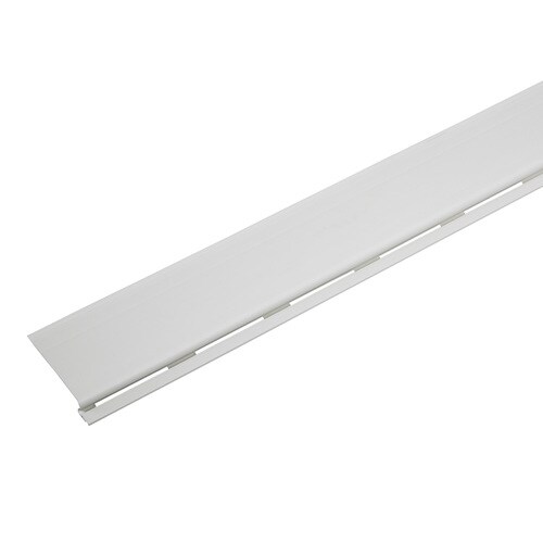 Amerimax 3 ft. White Solid PVC Gutter Cover in the Gutter Guards department at