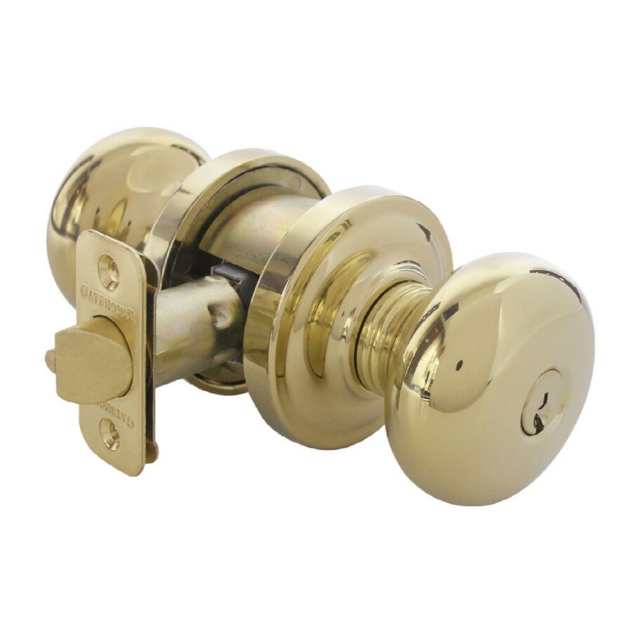 Gatehouse Polished Brass Commercial/Residential Entry Door Knob at