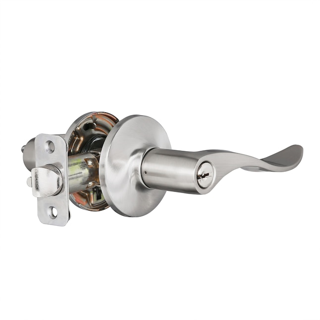 Gatehouse Olivia Satin Nickel Universal Keyed Entry Door Handle Gatehouse Olivia Satin Nickel Universal Keyed Entry Door Handle