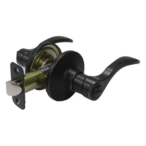 Gatehouse Olivia Aged Bronze Turn Lock Privacy Door Lever at