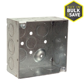 UPC 050169002322 product image for Raco 30-1/4-cu in 2-Gang Square Metal Electrical Box | upcitemdb.com