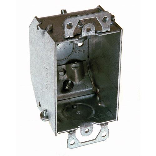 RACO 1-Gang Gray Metal Old Work Deep Square Wall Electrical Box in the