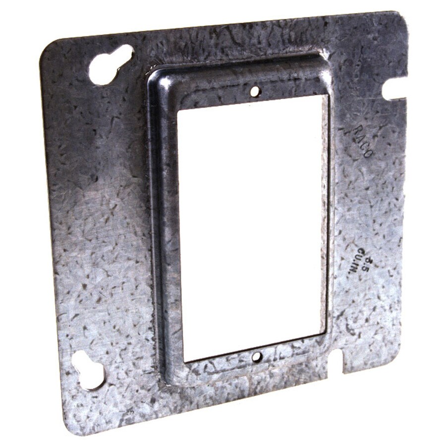 RACO 1Gang Square Metal Electrical Box Cover at