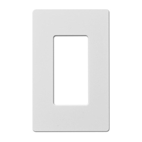 Hubbell 1-Gang White Single Decorator Screwless Midsize Wall Plate at ...