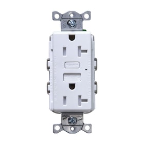 8 Lead Ivory Hubbell GFTR20IP1 Heavy-Duty Commercial Grade GFCI Tamper and Weather Resistant LED Pre-Wired//Leaded Receptacle 2-Pole 125 VAC 12 Solid Wire 20 amp 5-20 R 3-Wire Grounding