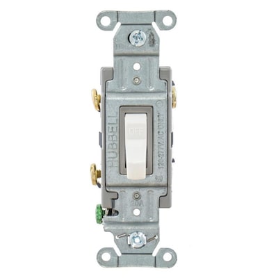 Hubbell 15 20 Amp Double Pole White Toggle Residential Commercial