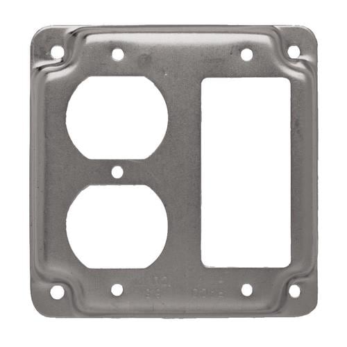 4/" Square Finished Industrial Cover Single Receptacle Electrical Box Outlet