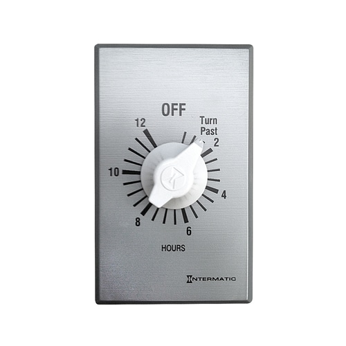 Master Flow WHF Accessory Silver 12Hours Analog Whole House Fan Timer