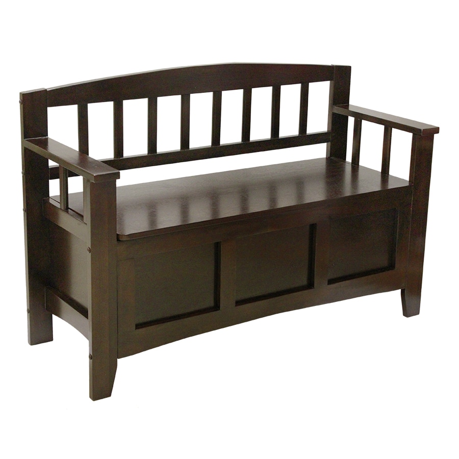 Shop Chocolate Wood Indoor Entryway Bench at Lowes.com