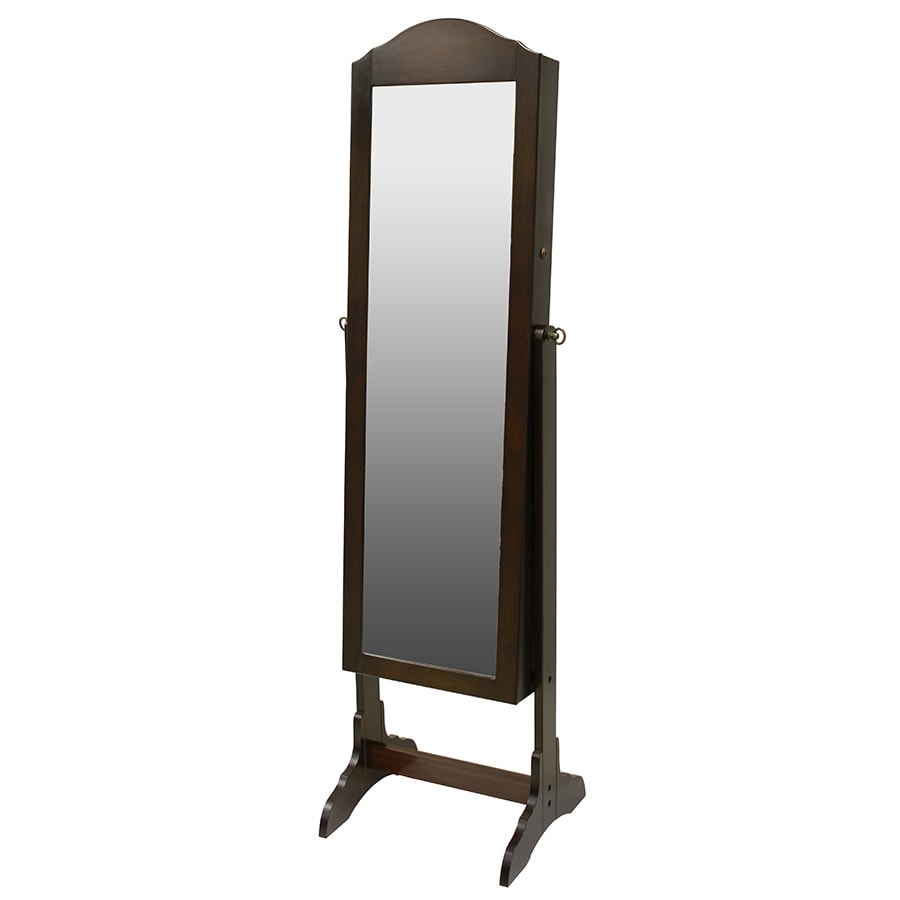 Shop Chocolate Cheval Mirror Jewelry Armoire at Lowes.com