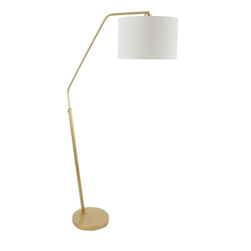 Cheyenne Products 68 25 In Gold Arc Floor Lamp At Lowes Com