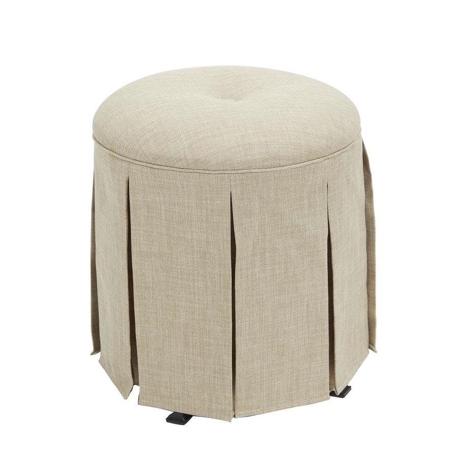 Cheyenne Products 18in H Camel Round Makeup Vanity Stool at