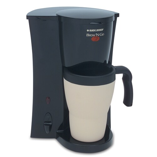 BLACK & DECKER Black SingleServe Coffee Maker at