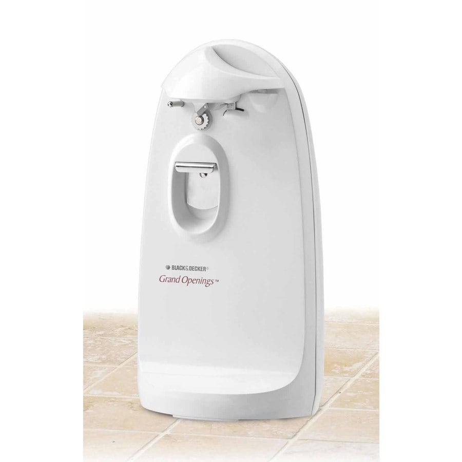 brentwood Brentwood Extra Tall Electric Can Opener in White in the