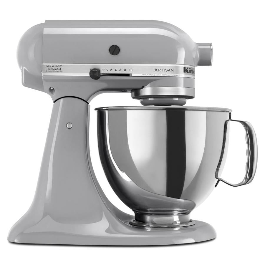 KitchenAid 5Quart 10Speed Chrome Residential Stand Mixer in the Stand