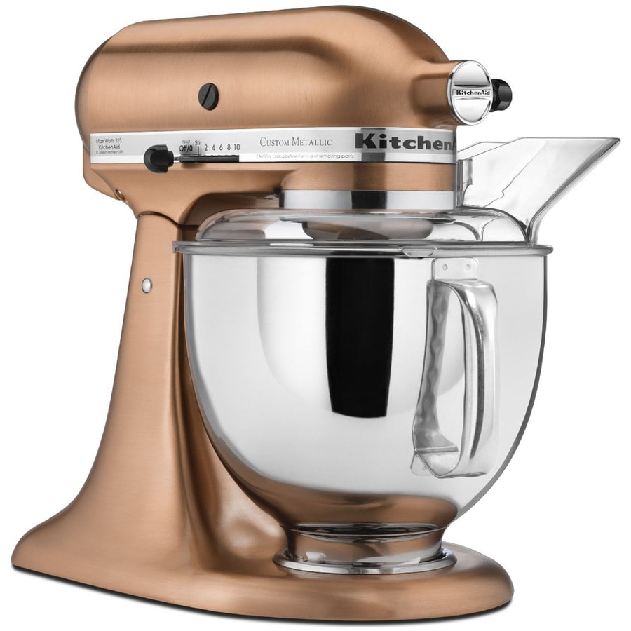 Shop KitchenAid 5-Quart 10-Speed Satin Copper Countertop Stand Mixer at ...