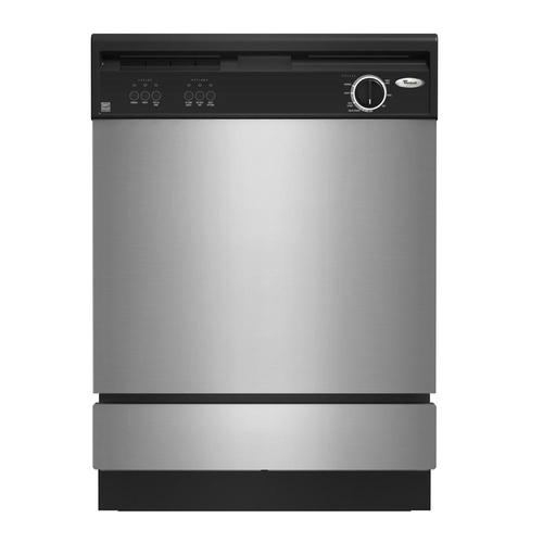 Whirlpool 24in BuiltIn Dishwasher (Stainless Steel) at