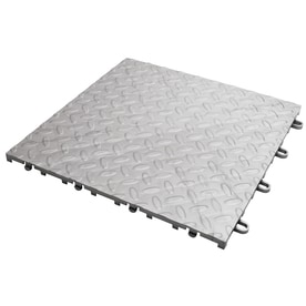 UPC 050946963860 product image for Gladiator 12-in x 12-in Silver Tread Plate Garage Flooring Tile | upcitemdb.com