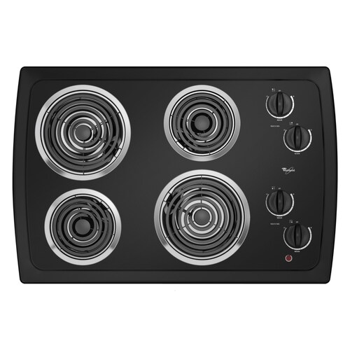 Whirlpool 30in Electric Cooktop (Black) at
