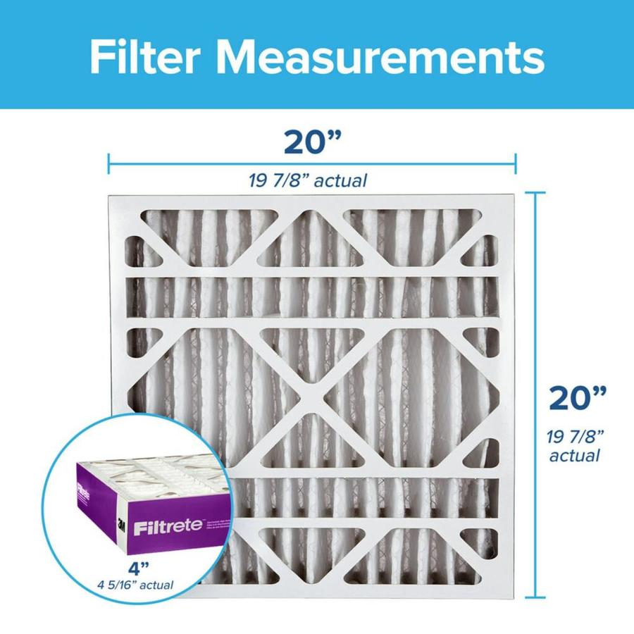 Filtrete 20-in x 20-in x 4-in 1550 MPR Allergen, Bacteria and Virus ...