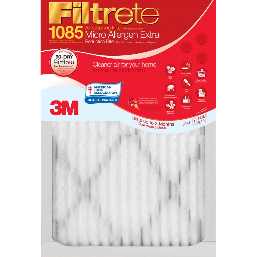 Filtrete 20-in W x 30-in L x 1-in Washable MERV 1 Basic Cut to Fit