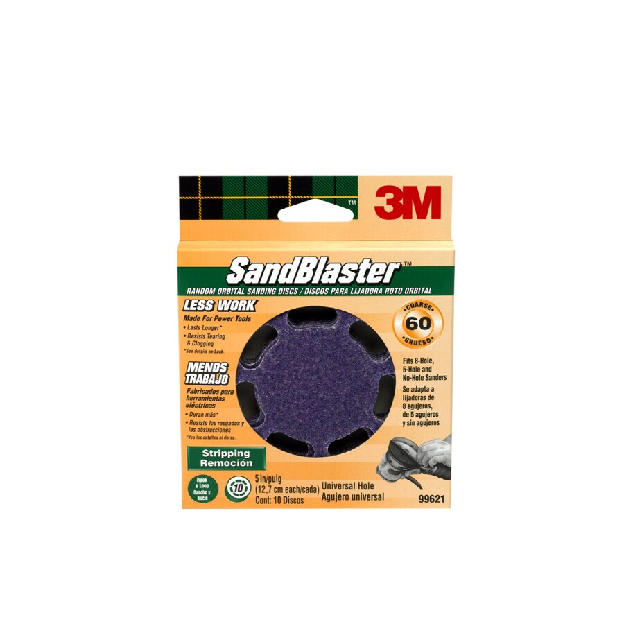 3M 99621 60-Grit 5" x 5" High Speed Power Sanding Sand Paper