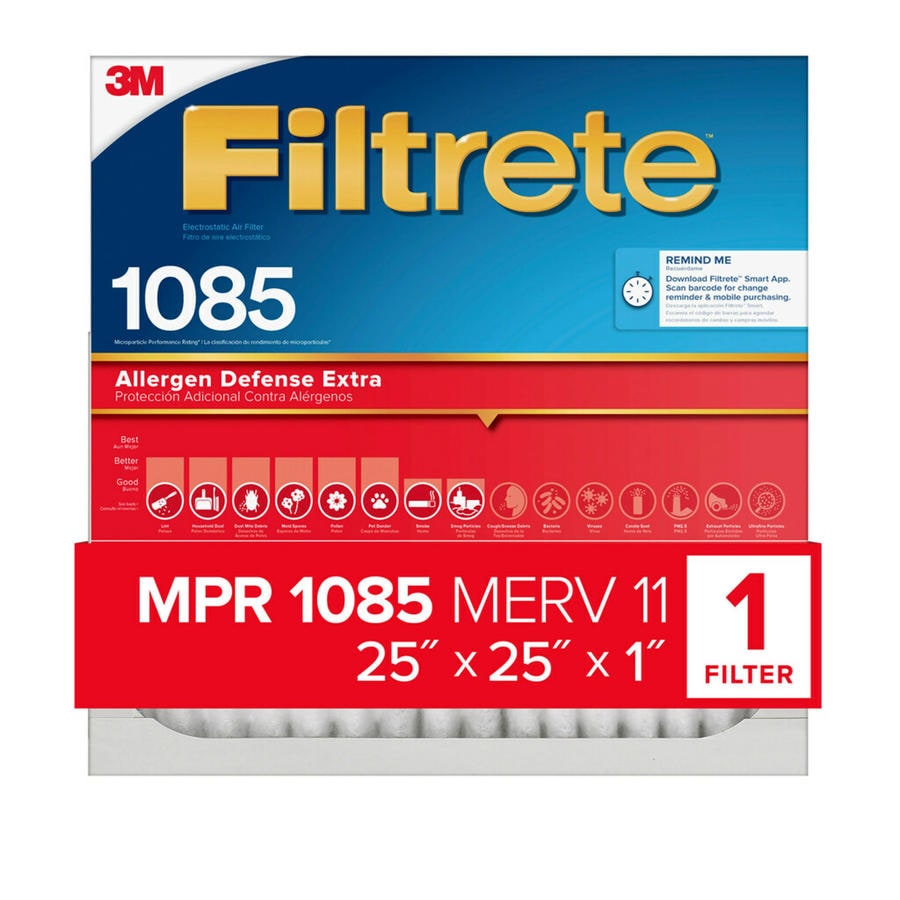 Filtrete 25 in x 25 in x 1 in 1085 MPR Allergen Defense Extra