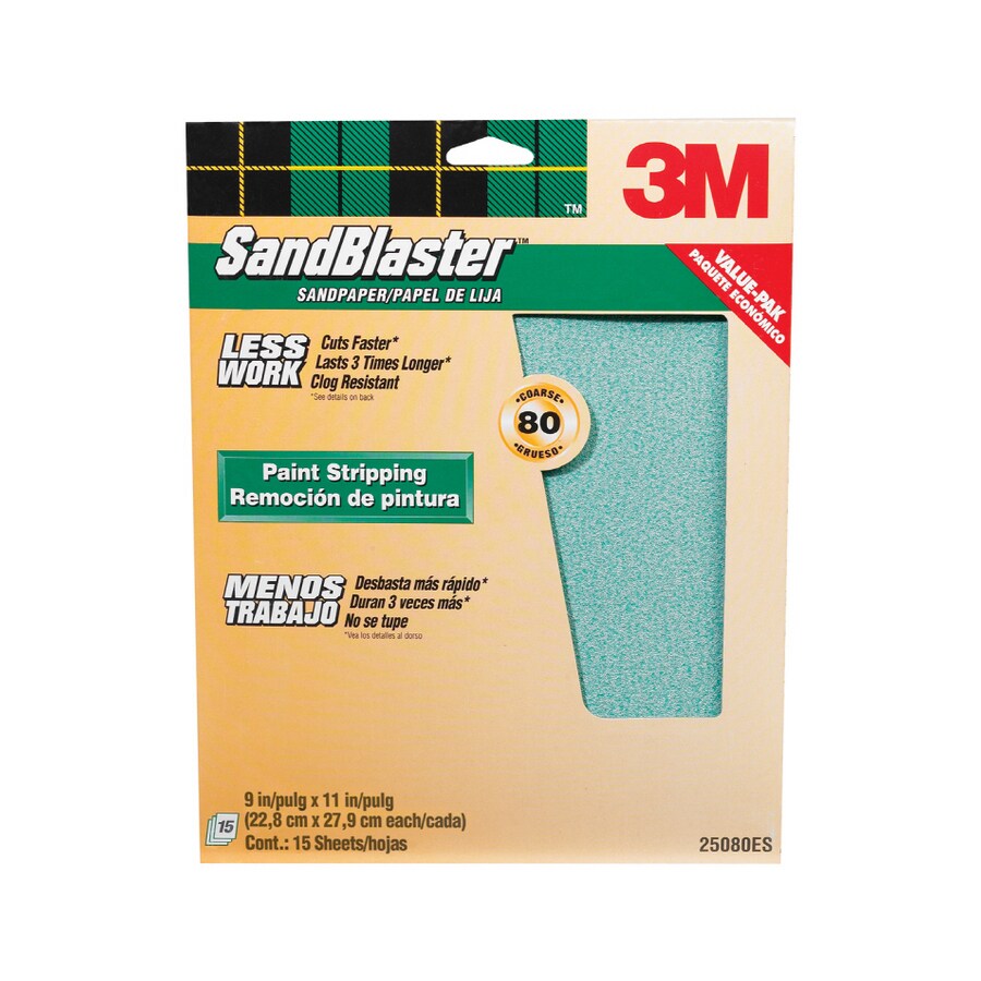 3M 15-Pack 80 Grit 9