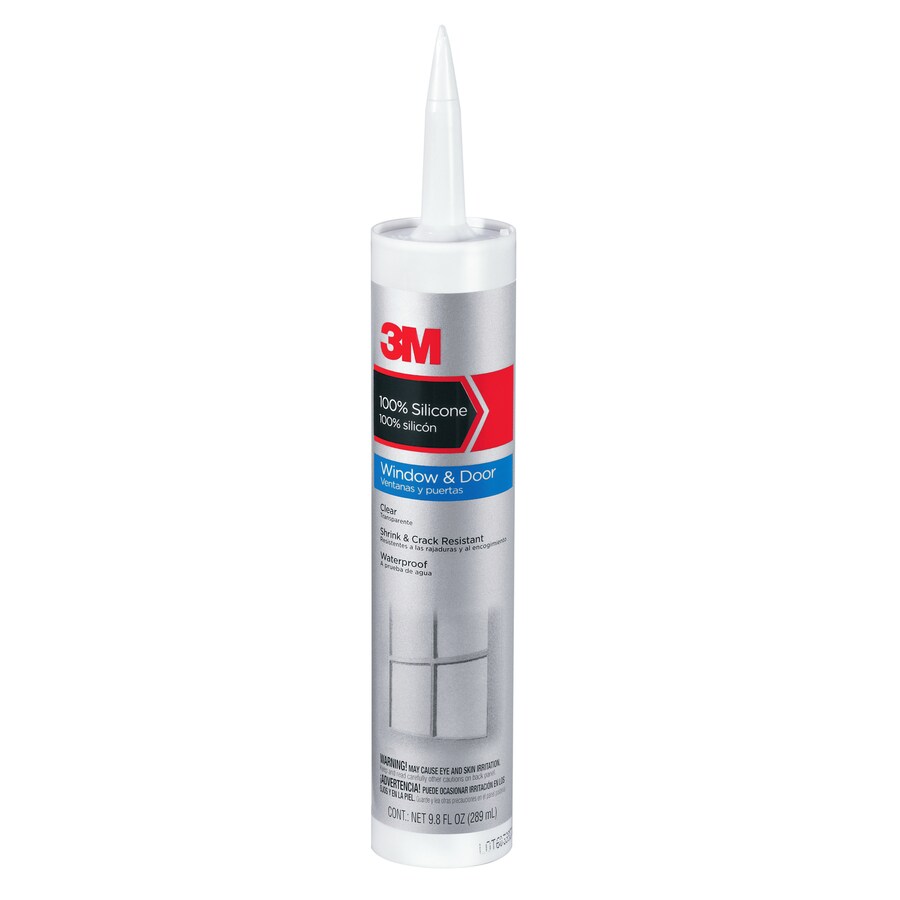 3M 18500 9.8-oz Clear Silicone Window and Door Caulk