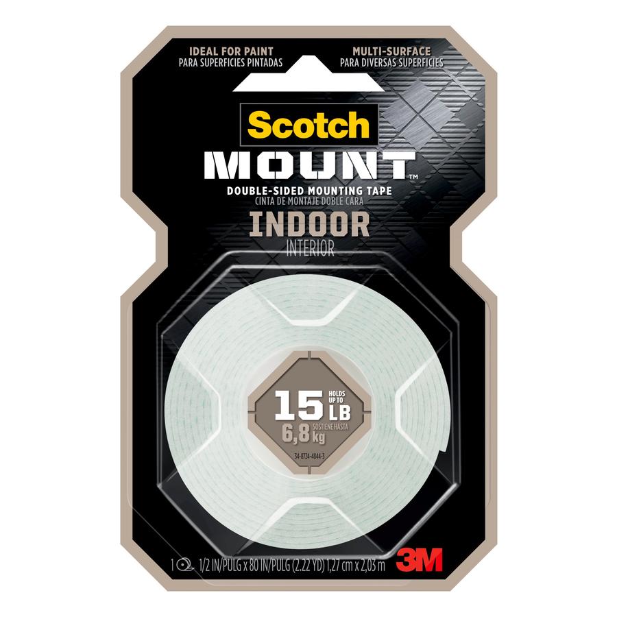 3M Scotch Outdoor Mounting Tape 15 Lbs 1-inch X 450-inches Gray 411 Long for sale online 