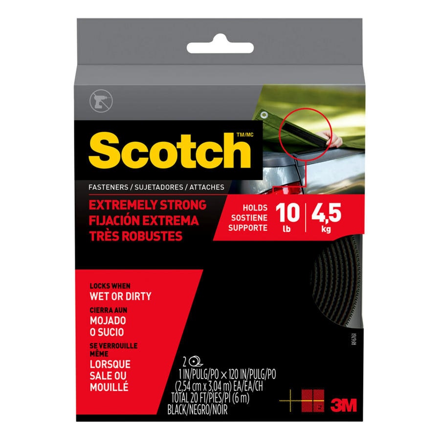 Scotch 12-Pack 1-in Black Fastener