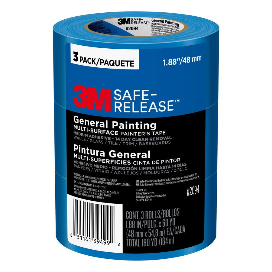 Painters Tape At Lowes 3m Safe Release 3 Pack 1 88 In Painter S Tape