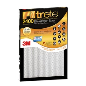 filter air filters filtrete electrostatic pleated allergen elite extra lowes actual furnace common 2400 mpr reduction