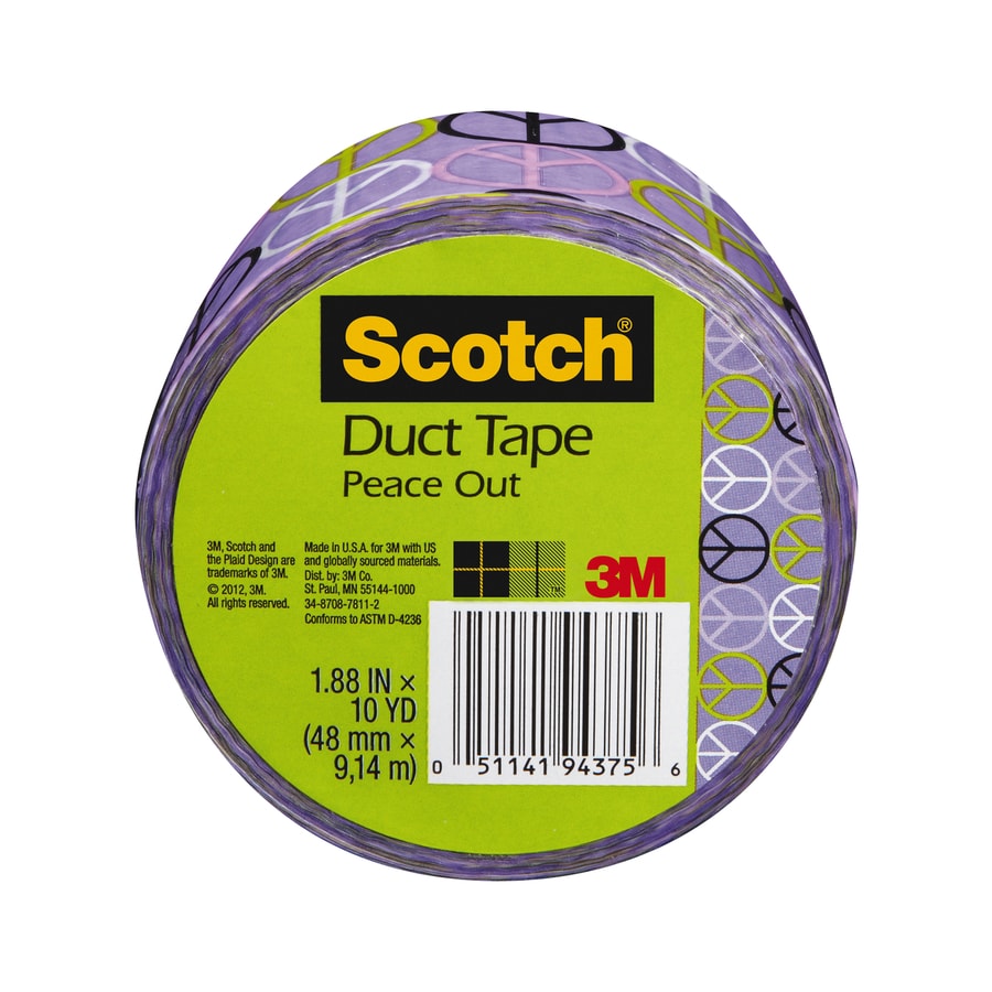 Scotch 1.88-in x 30-ft Purple Peace Duct Tape at Lowes.com