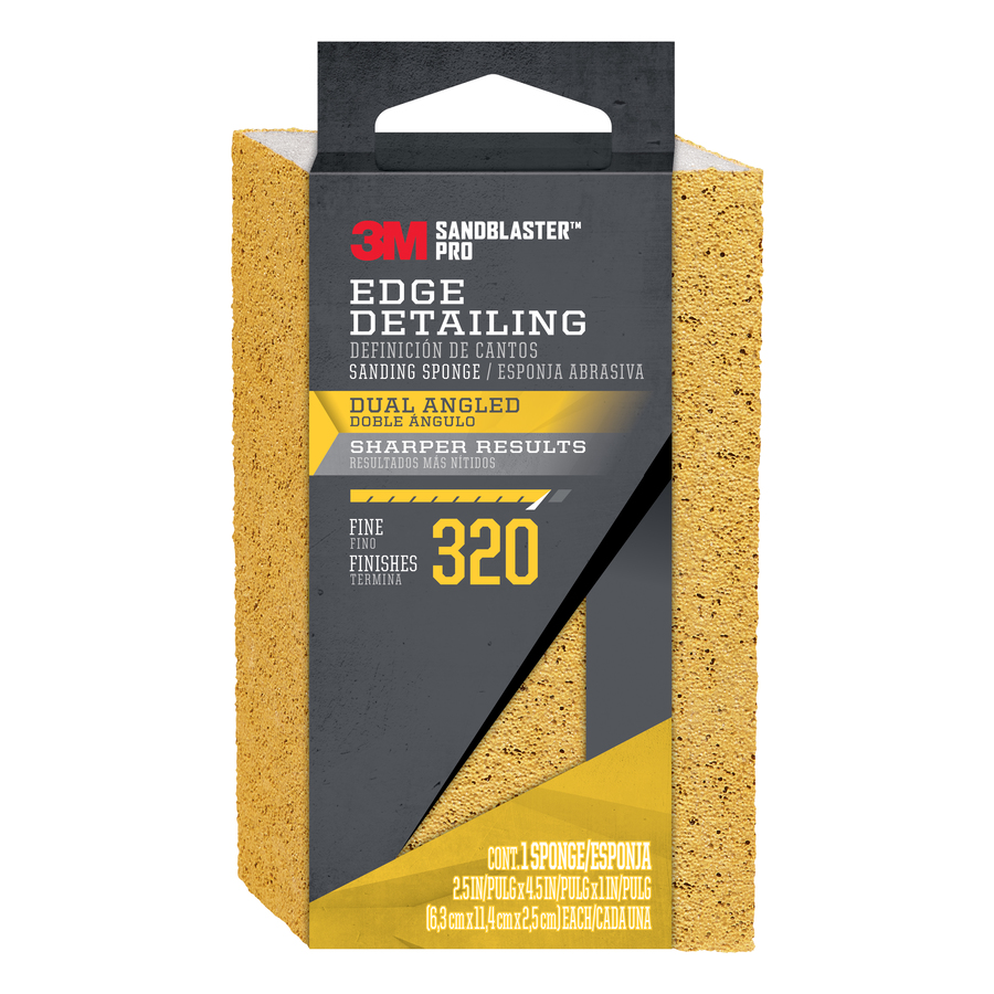 3M SandBlaster Pro 2.5in x 4.5in 320Grit Commercial Sanding Sponge