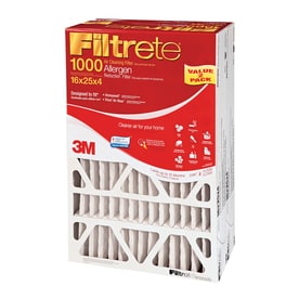 Filtrete 2-Pack Allergen Reduction Electrostatic Pleated Air Filters (Common: 16-in x 25-in x 4-in; Actual: 15.75-in x 24.4375-in x 4-in)