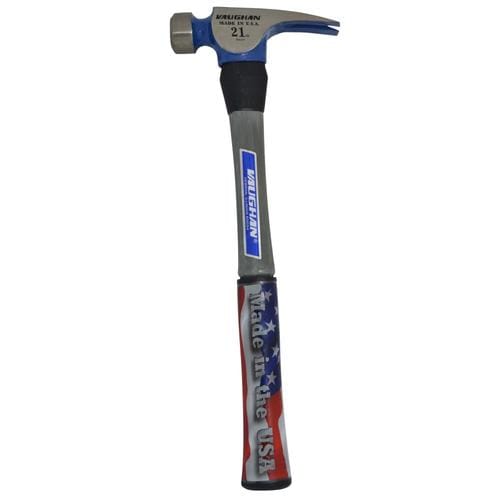 VAUGHAN 20oz Milled Face Steel Head Fiberglass Claw Hammer in the