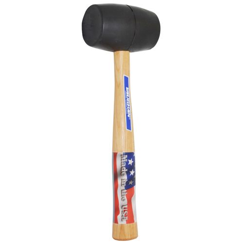VAUGHAN 20oz Smooth Face Rubber Head Wood Rubber Mallet in the Hammers department at