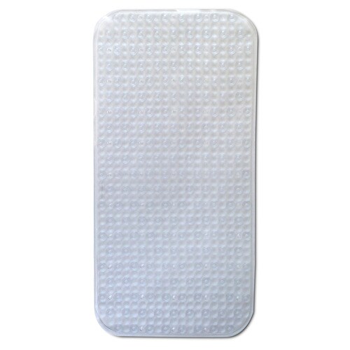 Better Bath 32in x 15.5in Clear Vinyl Bath Mat at